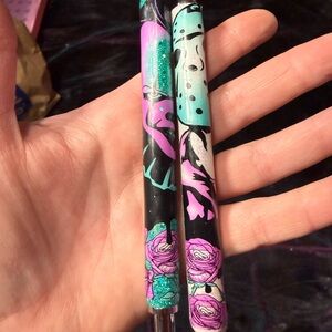 Handmade Horror Movie Glitter Pen Set It Friday the 13th